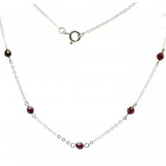 BG garnet necklace 031B