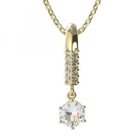 BG zlatý přívěšek 1295 Žluté zlato - 585 Diamant
