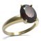 BG ring oval 479-I - Metal: Silver 925 - rhodium, Stone: Garnet