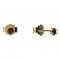 BG garnet earrings - 1292 - Switching on: Puzeta, Metal: Yellow gold 585, Stone: Garnet