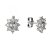 BG zlaté náušnice s diamanty 627 Bílé zlato - 585 Diamant lab-grown
