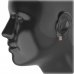 BG earring rectangle 431-07 - Metal: Silver 925 - rhodium, Stone: Garnet
