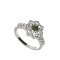 BG prsten 456-Z kulatého tvaru - Kov: Stříbro 925 - rhodium, Kámen: Granát