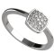 BG zlatý diamantový prstýnek 1581 - Kov: Bílé zlato - 585, Kámen: Diamant lab-grown