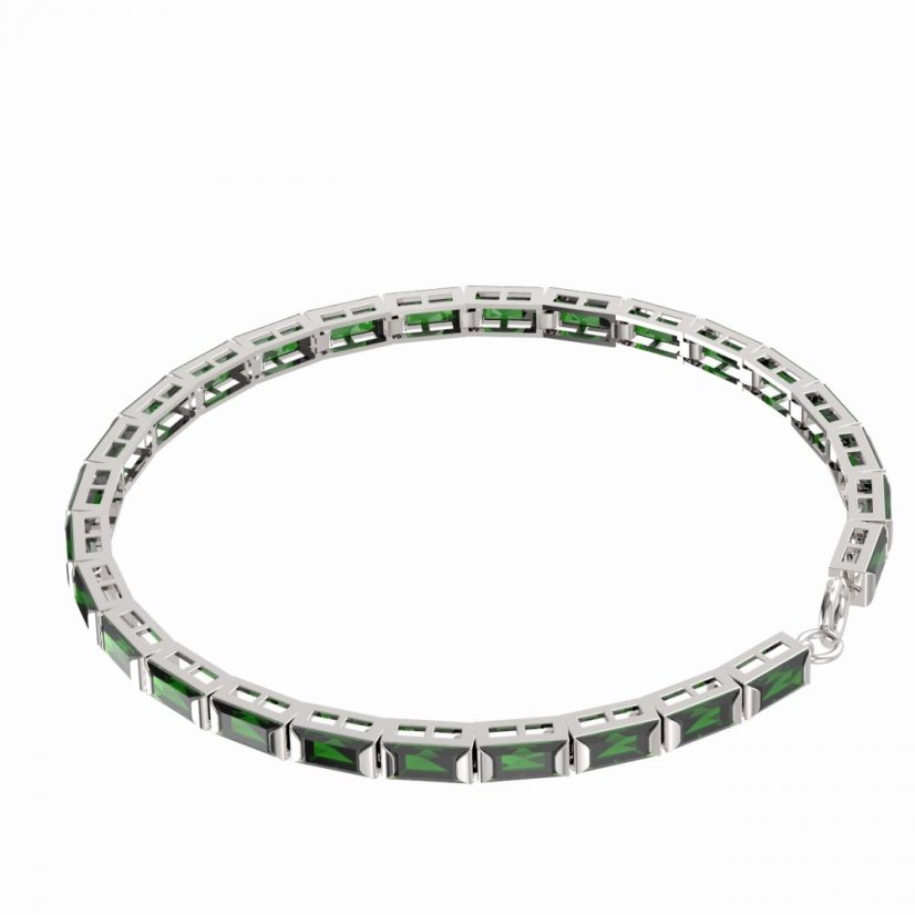 BG náramek 535 Stříbro 925 - rhodium Vltavín