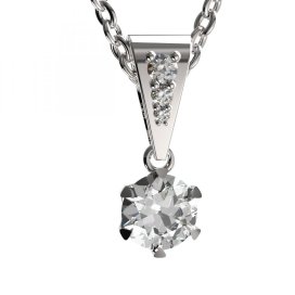 BG zlatý přívěšek 876 Bílé zlato - 585 Diamant
