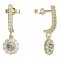 BeKid, Gold kids earrings -851 - Switching on: Brizura 0-3 roky, Metal: Yellow gold 585, Stone: White cubic zircon