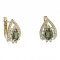 BG earring drop stone  509-90 - Metal: Silver 925 - rhodium, Stone: Garnet