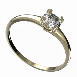 BG zlatý diamantový prstýnek 885 I Žluté zlato - 585 Diamant lab-grown