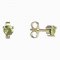BeKid dětské náušnice 781 - Zapínání: Kruhy 15 mm, Kov: Žluté zlato 585, Kámen: Zelený kubický zirkon
