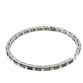 BG náramek 535 Stříbro 925 - rhodium Vltavín