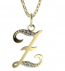 BeKid, Gold kids pendant - letter Z