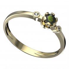 BG vltavínový prsten 869L