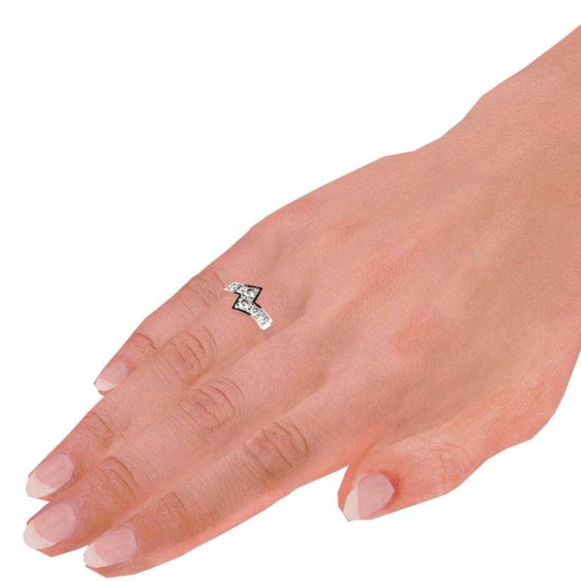 BG zlatý diamantový prsten 690 Růžové zlato 585 (30-90dní) Diamant lab-grown