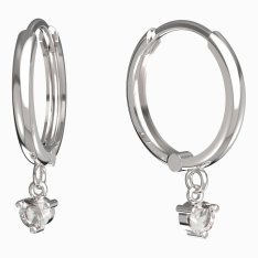BG zlaté náušnice 780 Bílé zlato - 585 Diamant
