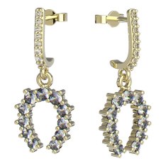 Bg náušnice 001 Žluté zlato - 585 Diamant