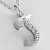 BeKid dětský zlatý přívěsek písmenko T - 1528 Bílé zlato - 585 Diamant