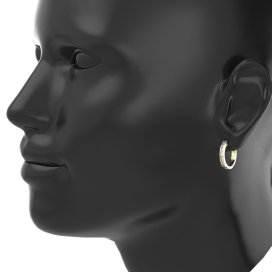 BG zlaté náušnice 655 kruhy Růžové zlato 585 (30-90dní) Diamant