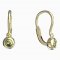 BeKid, Gold kids earrings -101 - Switching on: Screw, Metal: White gold 585, Stone: White cubic zircon
