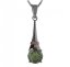 BG přívěs kruhového tvaru 474-C Stříbro 925 - rhodium Granát
