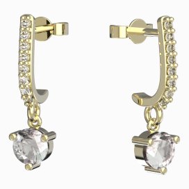BG zlaté náušnice 783 Žluté zlato - 585 Diamant