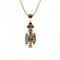 BG pendant pearl 537-87 - Metal: Silver 925 - ruthenium, Stone: Garnet and Tahiti Pearl