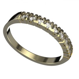 BG zlatý prstýnek 1150 /zásnubní-snubní/ Růžové zlato 585 (30-90dní) Diamant