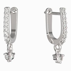 BG zlaté náušnice 779 Bílé zlato - 585 Diamant