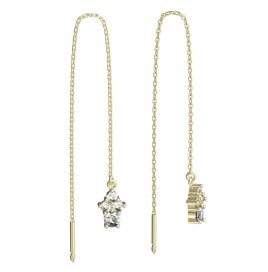 BeKid dětské náušnice 159 Žluté zlato - 585 Diamant