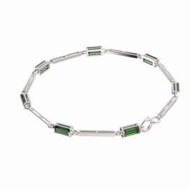 BG náramek 648 Stříbro 925 - rhodium Vltavín