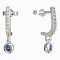 BeKid, Gold kids earrings -101 - Switching on: Circles 12 mm, Metal: White gold 585, Stone: White cubic zircon