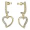BeKid, Gold kids earrings -1250 - Switching on: Brizura 0-3 roky, Metal: Yellow gold 585, Stone: White cubic zircon