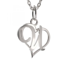 BG zlatý přívěsek písmenko U - 1429 Bílé zlato - 585