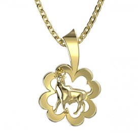 BG zlatý přívěsek 041 býk Žluté zlato - 585