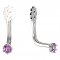 BeKid Gold earrings components 2 - Metal: White gold 585, Stone: White cubic zircon