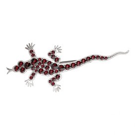 BG brož 130 Stříbro 925 - rhodium Granát
