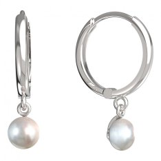 BeKid dětské náušnice 1291 s perlou Bílé zlato - 585