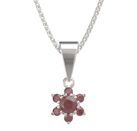 BG přívěšek 978 Stříbro 925 - rhodium Granát