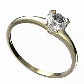 BG zlatý diamantový prstýnek 558 I Žluté zlato - 585 Diamant lab-grown