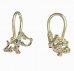 BeKid, Gold kids earrings -1159 - Switching on: Brizura 0-3 roky, Metal: Yellow gold 585, Stone: Light blue cubic zircon