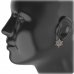 BG  earring 409-R7 soliter - Metal: Silver 925 - rhodium, Stone: Garnet