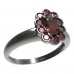 BG prsten s oválným kamenem 517-I - Kov: Stříbro 925 - rhodium, Kámen: Granát