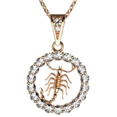 BG zlatý diamantový přívěšek Štír 044 Růžové zlato 585 (30-90dní) Diamant lab-grown