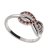 BG granátový prsten 1488 Stříbro 925 - rhodium Granát