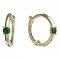 BeKid, Gold kids earrings -1288 - Metal: Yellow gold 585, Stone: White cubic zircon
