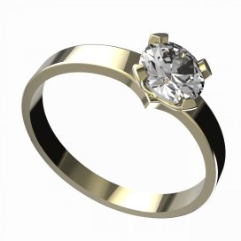 BG zlatý zásnubní prsten 946/558 Žluté zlato - 585 Diamant