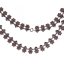 BG náhrdelník 108 Stříbro 925 - rhodium Vltavín a granát