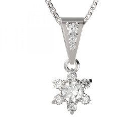 BG zlatý přívěšek 978 Bílé zlato - 585 Diamant