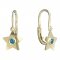 BeKid, Gold kids earrings -1273 - Switching on: Brizura 0-3 roky, Metal: Yellow gold 585, Stone: White cubic zircon
