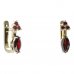 BG earring oval 483-87 - Metal: Silver 925 - rhodium, Stone: Garnet